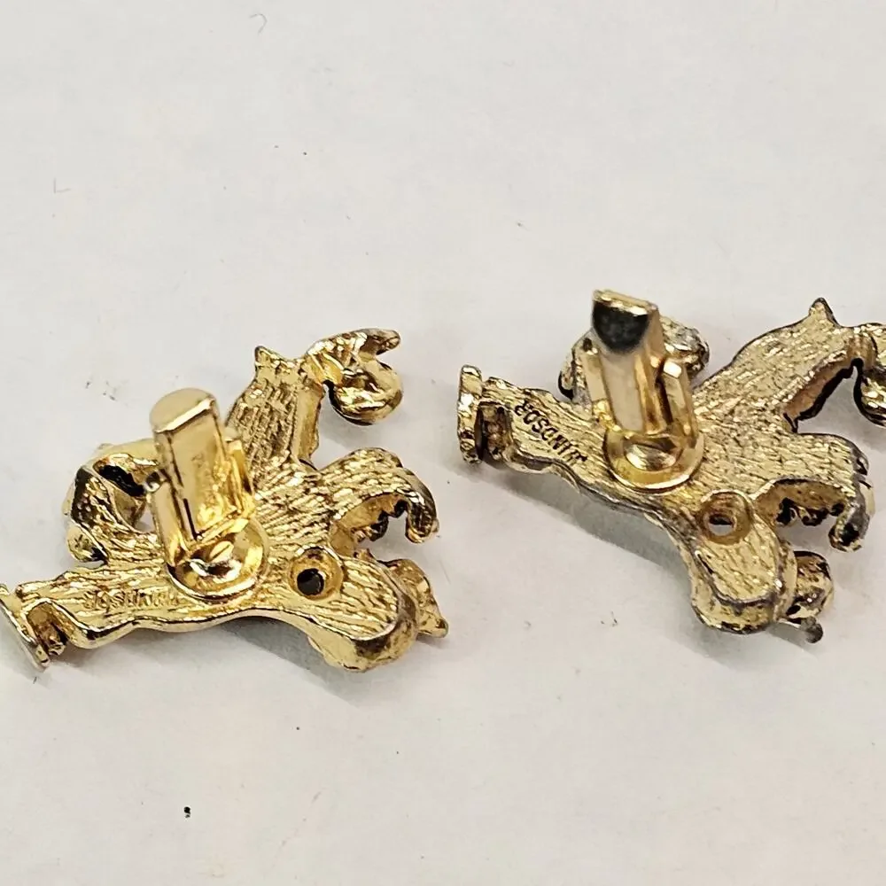 Vintage Clown Windsor Gold-Toned Cufflinks Men’s Formalwear Theater Lapel Pin
